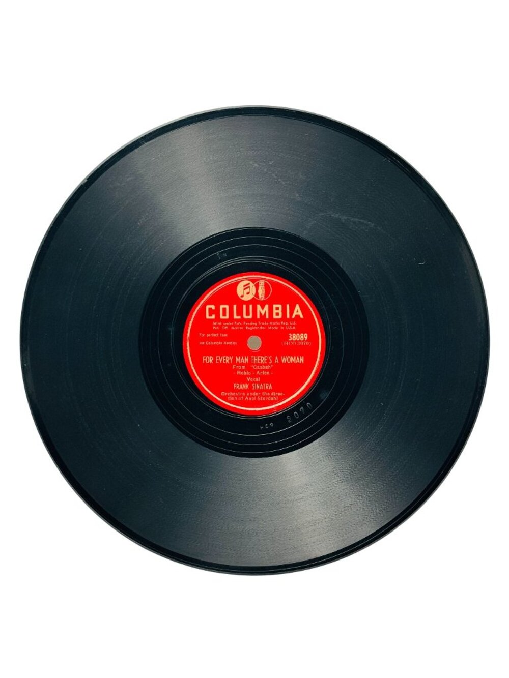 Frank Sinatra For Every Man Theres A Woman 10in Shellac 78rpm Columbia 38089 VG+
